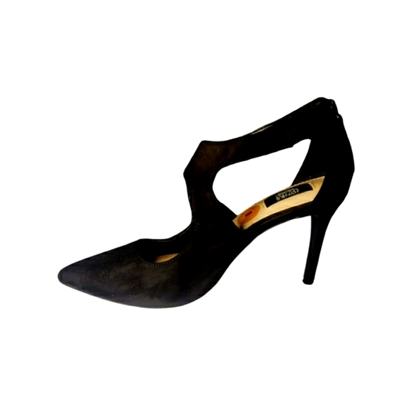 NEW JONES NY Womens Pointed-Toe Stiletto CHRISTINA Pump Heels Shoes BLACK, Sz 8 - Picture 1 of 6
